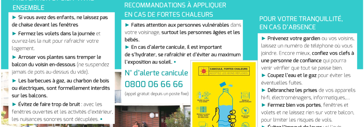 Nos résidences à l'heure d'été