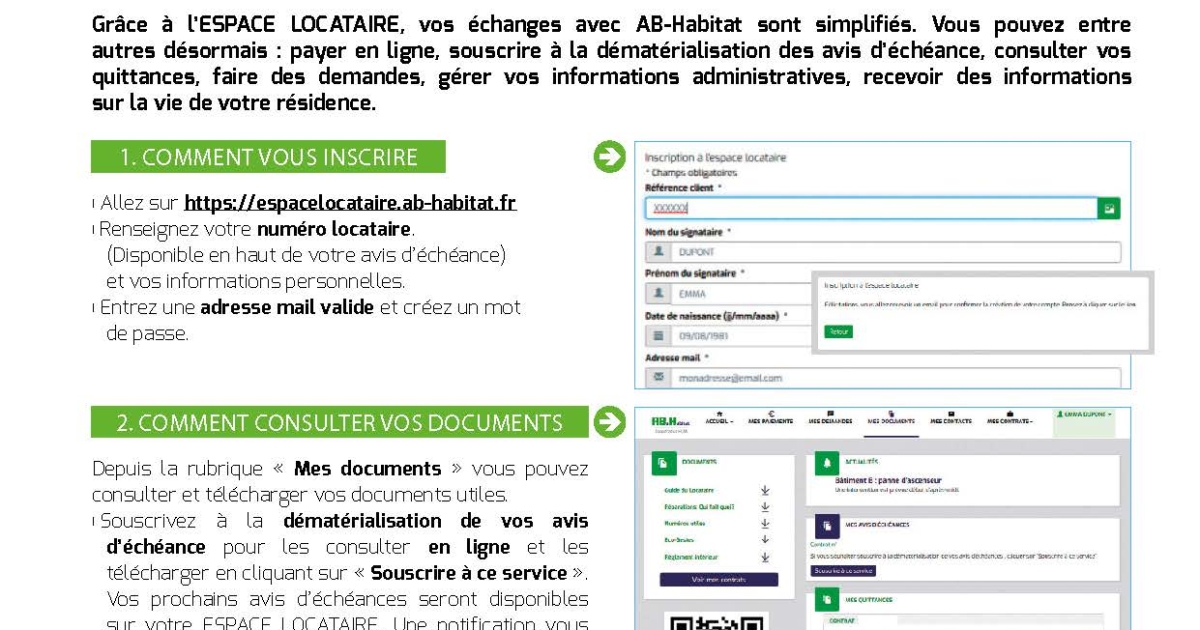 Cdc Habitat Espace Locataire Quittance De Loyer