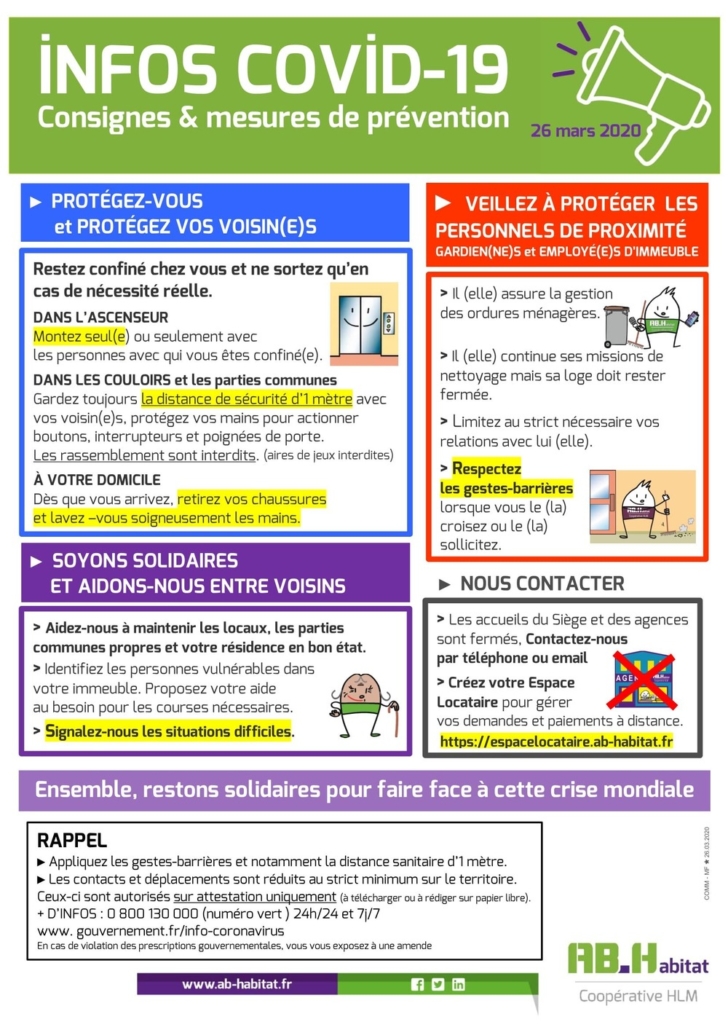 Affiche prévention résidences gardiens