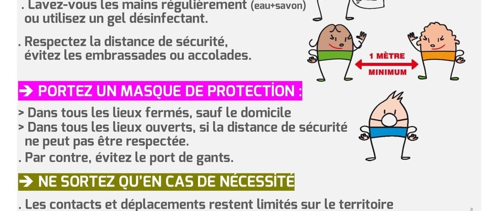 Affiche gestes et masques