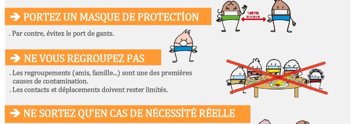 CONTİNUEZ à vous protéger et à protéger les autres !